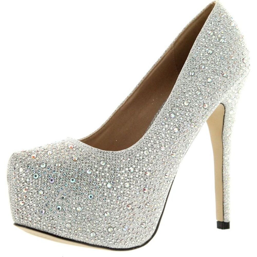 Eye Candie Celine-85W Silver Womens pumps-shoes 7 NEW